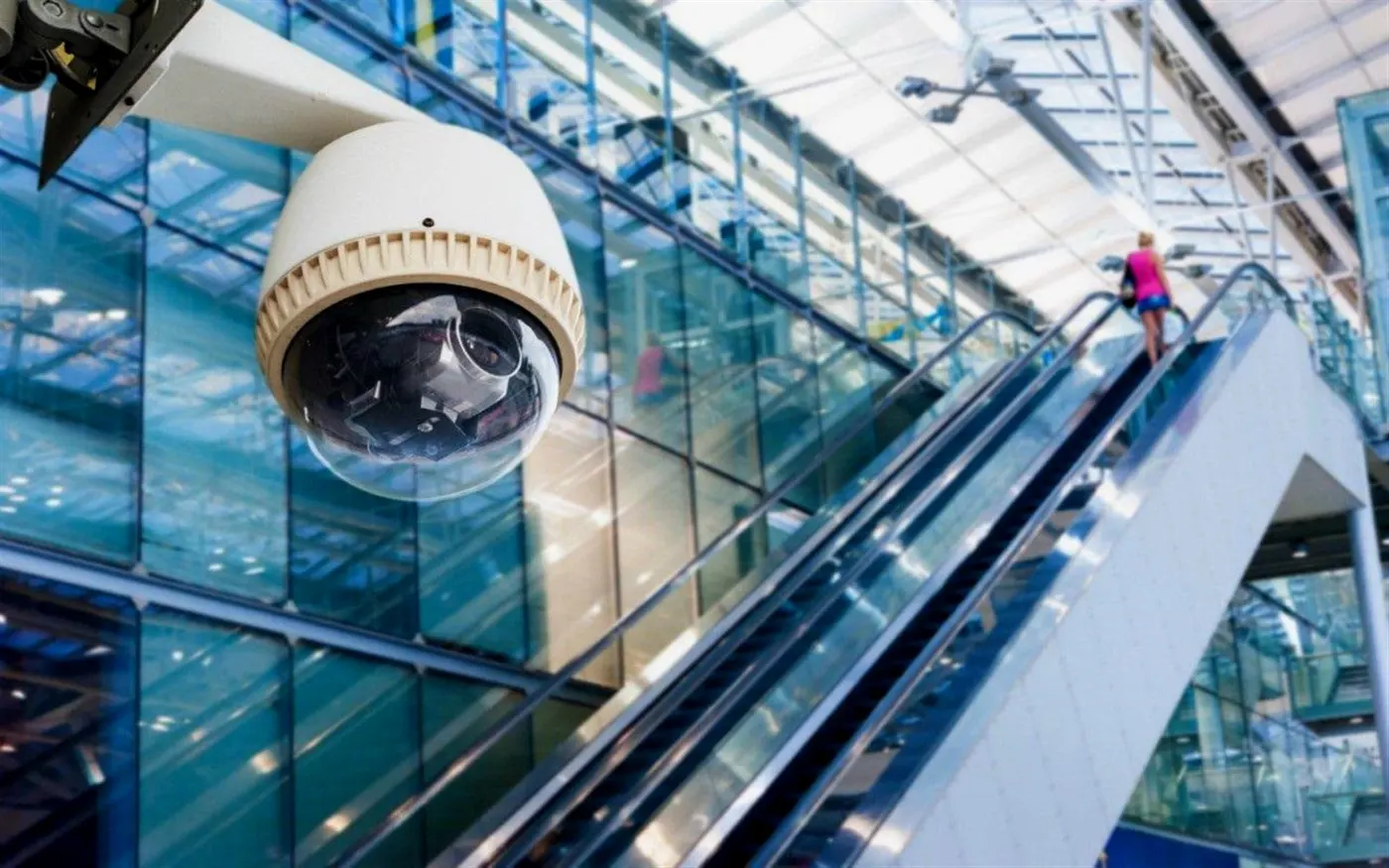 CCTV surveillance camera in commercial facility