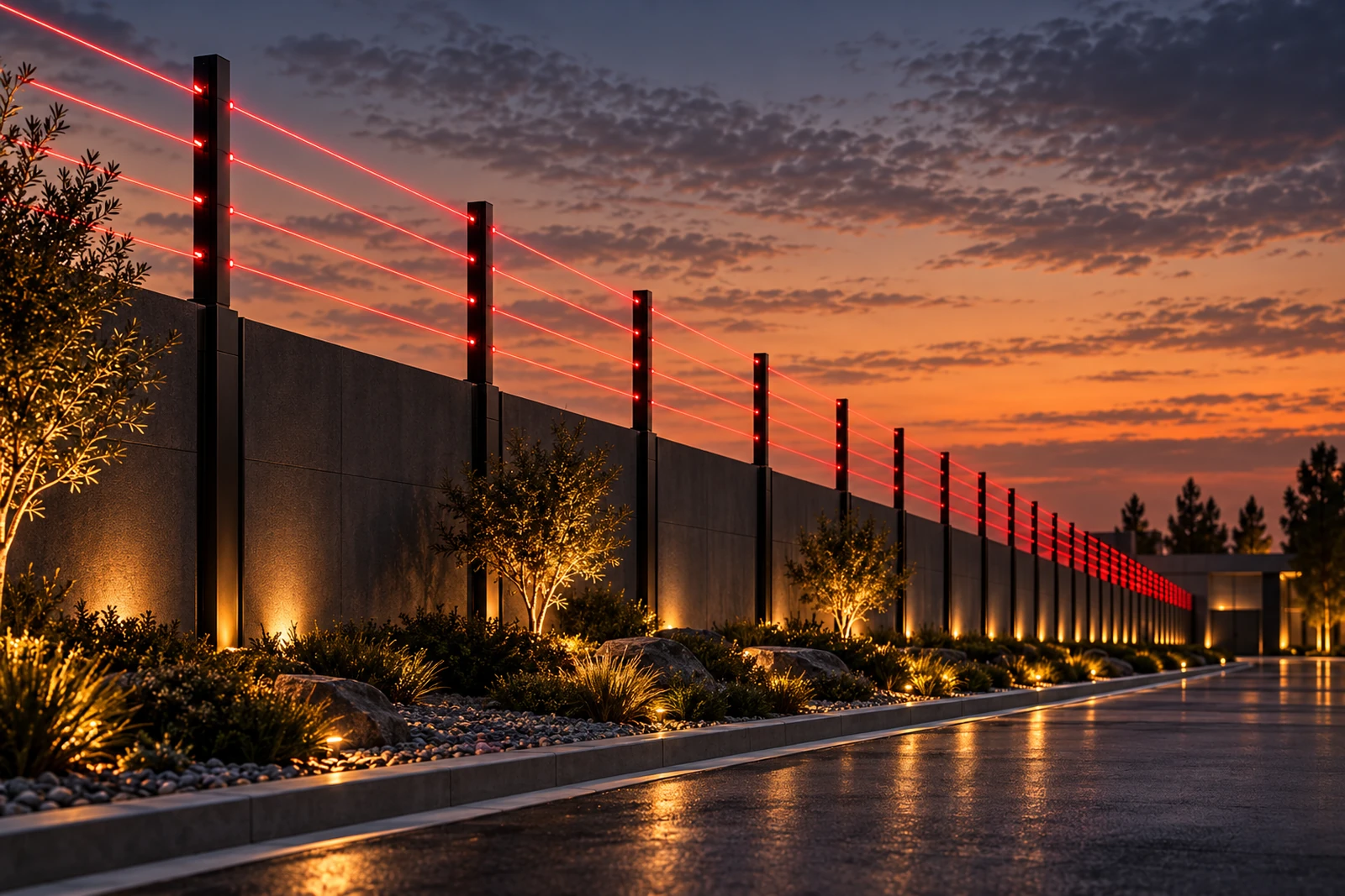 Laser fence perimeter protection